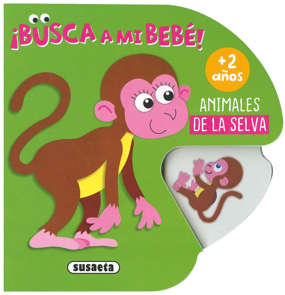 Un libro para que los pequeños que aún no saben leerdesarrollen la lógica visual, haciendo girar la ruedahasta que cada mamá coincida con su bebé.