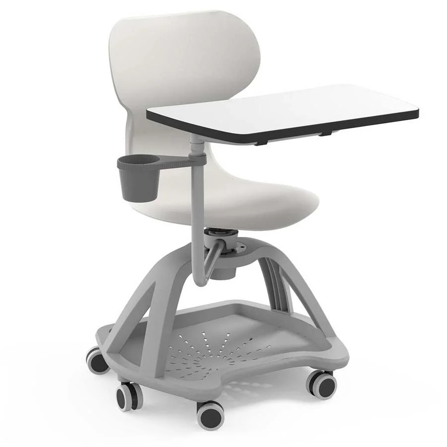 Cadira Mia Table con pala giratòria 360° marfil