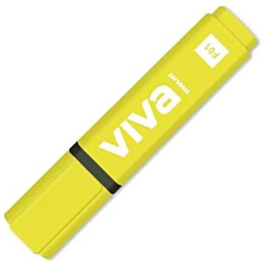 Marcador fluorescent Molin RTF240-04W groc. Marcador fluorescent amb tinta pigmentada alʻaigua. Punta bisellada. Tinta brillant de principi a fi. ...