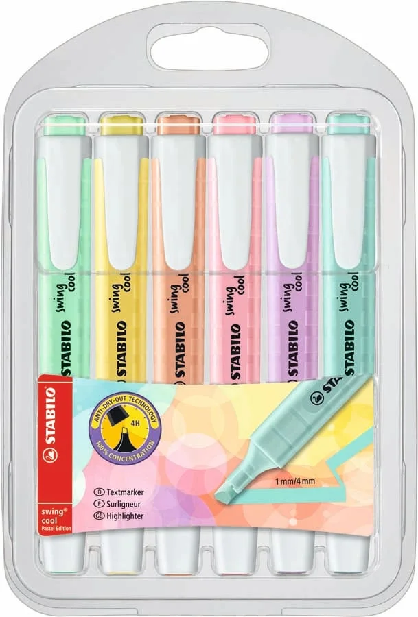 Marcadors Stabilo Swing Cool 6 colors Marcadors Stabilo Swing Cool 6 colors