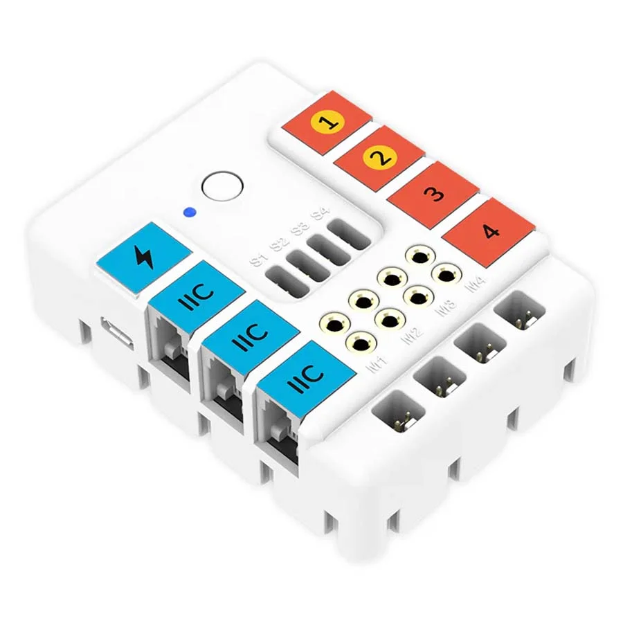 <p>La placa de expansión Nehza de Elecfreaks para micro:bit es muy versátil y permite conectar hasta 7 sensores, 4 servos y 4 motores simultáneame...