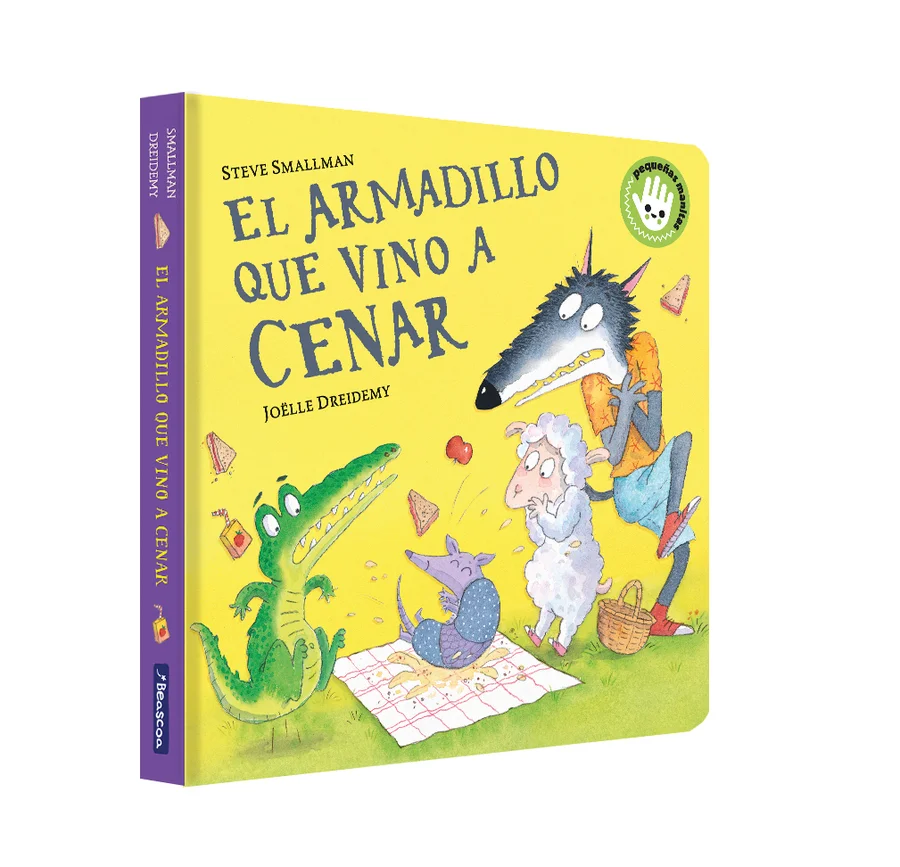<b>El armadillo que vino a cenar, la historia del armadillo que es duro por fuera y blando de corazón, ahora el formato cartón ideal para pequeñas...