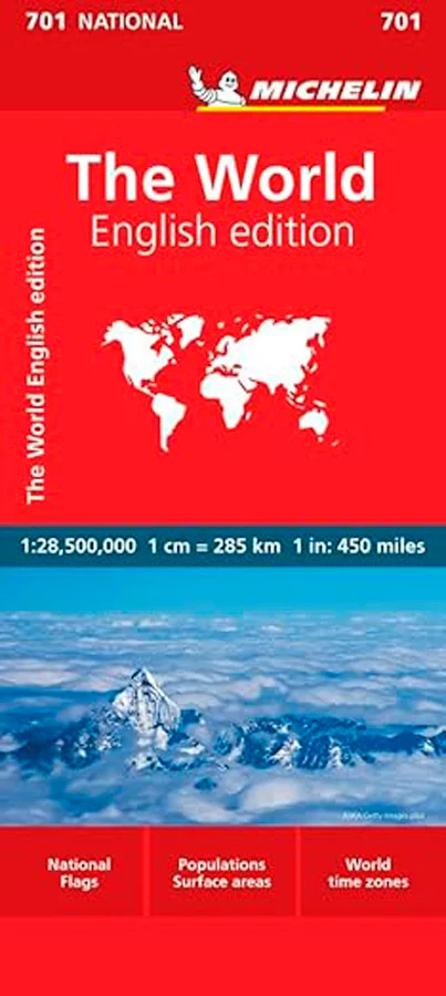 (Edition updated in 2024) Updated regularly, MICHELIN National Map The World will give you an overall picture of the World thanks to its clear and...