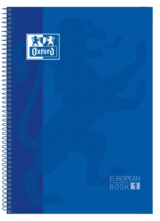 Notebook Oxford EuropeanBook 1 A4 80 fulls 5x5 blau marí Notebook Oxford EuropeanBook 1 A4 80 fulls 5x5 blau marí