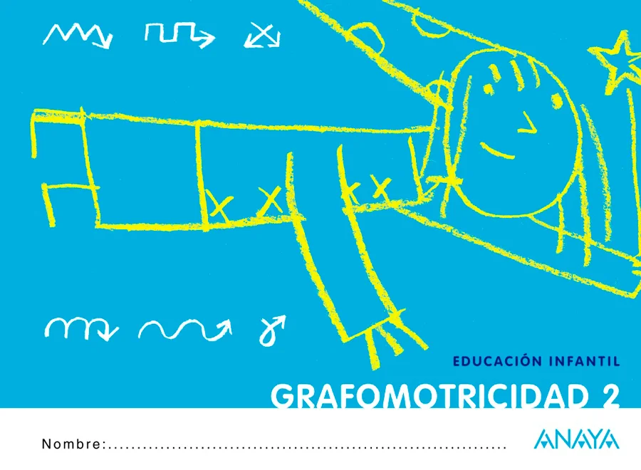 Libro de texto de Grafomotricidad 2 Infantil recomendado para la asignatura de Escritura/Caligrafía y para el curso de Infantil con una edad 3 a 6...