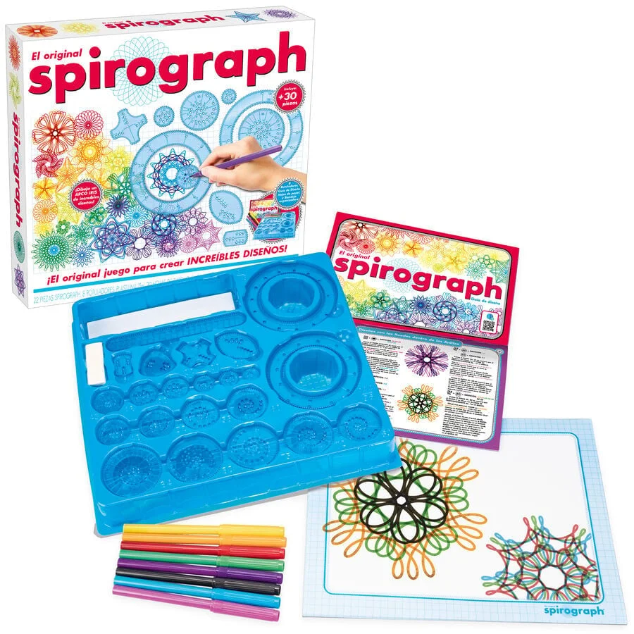 <strong>Spirograph Original</strong> de World Brands recupera l'icònic joc de dibuix geomètric. Aquest set inclou les rodes i anelles clàssiques d...
