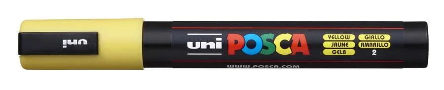 Retolador Posca PC-5M 1,8-2,5mm groc Retolador Posca PC-5M 1,8-2,5mm groc