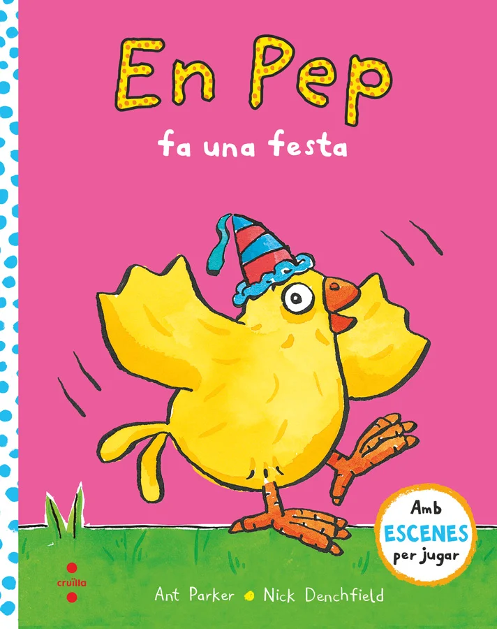 En Pep fa una festa i envia invitacions a tots els seus amics. Serà una festa fantàstica!Un llibre desplegable amb escenaris per jugar.