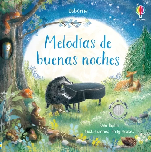 Libro musical con cinco melodías clásicas y tranquilas y con ilustraciones de bonitos bosques y animales, pensado para ayudar a los niños a relaja...