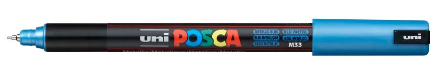 Retolador Posca PC-1MR 0,7mm blau metall