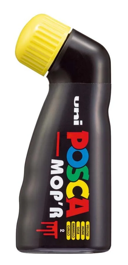<p><b>Retolador POSCA Mop'r PCM-22 Traç variable 3-19 mm groc</b><br><br>El POSCA Mop'r és un marcador revolucionari amb un format ergonòmic que p...