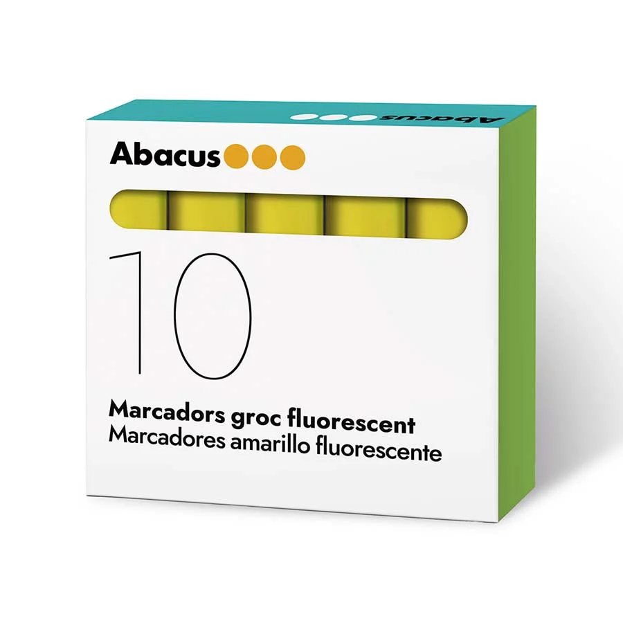 Marcador fluorescent Abacus groc Marcador fluorescent Abacus groc