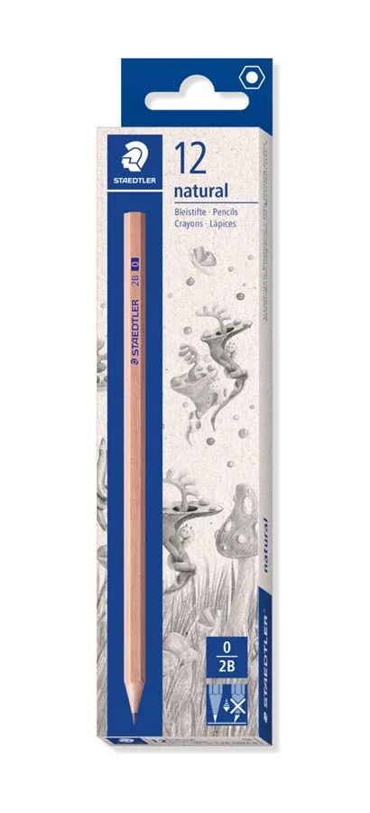Llapis grafit Staedtler Natural 2B 
