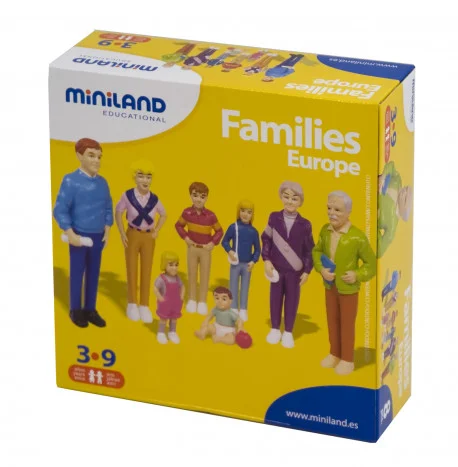 Figures Amics del món Família europea Miniland Figures Amics del món Família europea Miniland