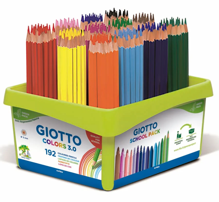 Llapis de colors Giotto 3.0 192u Pack escolar