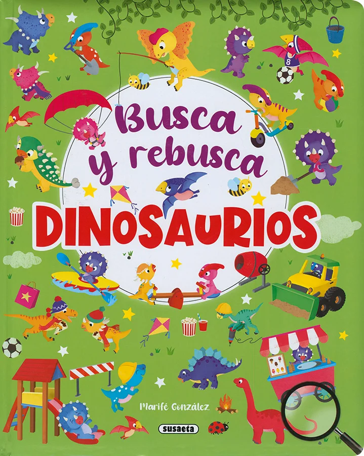 Busca y rebusca en el divertido mundo de los dinosaurios. Prepara tus ojos y tu atención, ¡a ver si eres capaz de encontrarlo todo!
