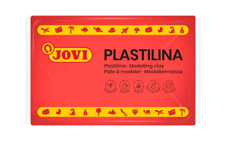 Plastilina Jovi 350g vermell 1u Plastilina Jovi 350g vermell 1u
