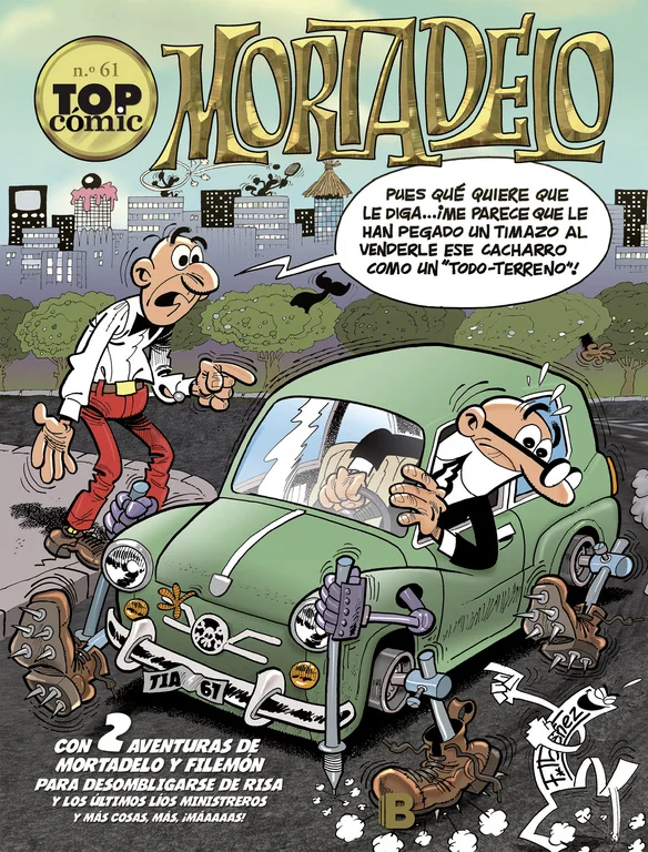<P><B>Esta entrega número 61 de la colección «Top Cómic Mortadelo» contiene las aventuras de<I> El brujo </I>y <I>El huerto siniestro...</I> ¡y mu...