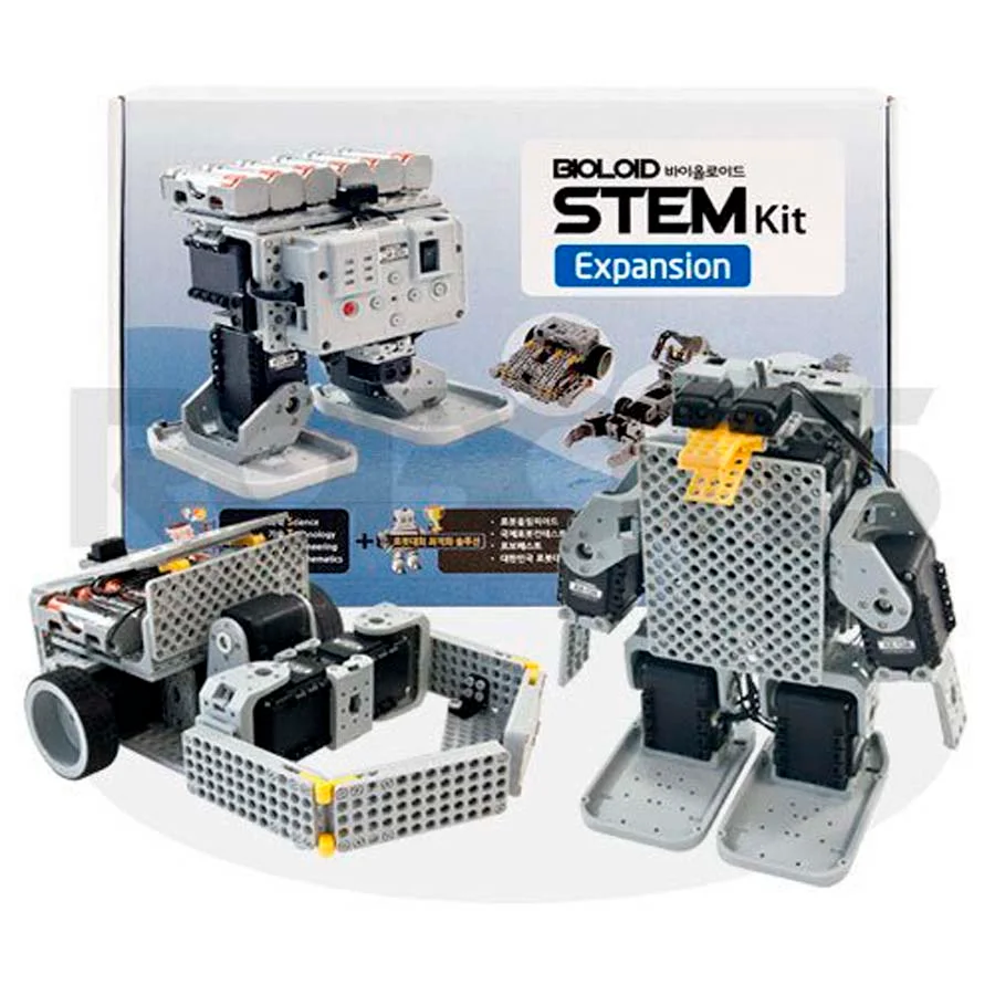 <strong>Kit Bioloid STEM Expansion</strong><p>El kit Bioloid STEM Expansion (Science, Technology, Engineering and Mathematics) proporciona un sist...