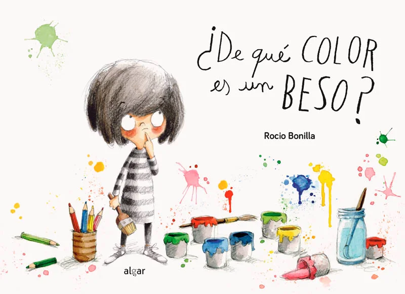 A Minimoni le encanta pintar mil cosas de colores: mariquitas rojas, cielos azules, plátanos amarillos... pero nunca ha pintado un beso. ¿De qué c...