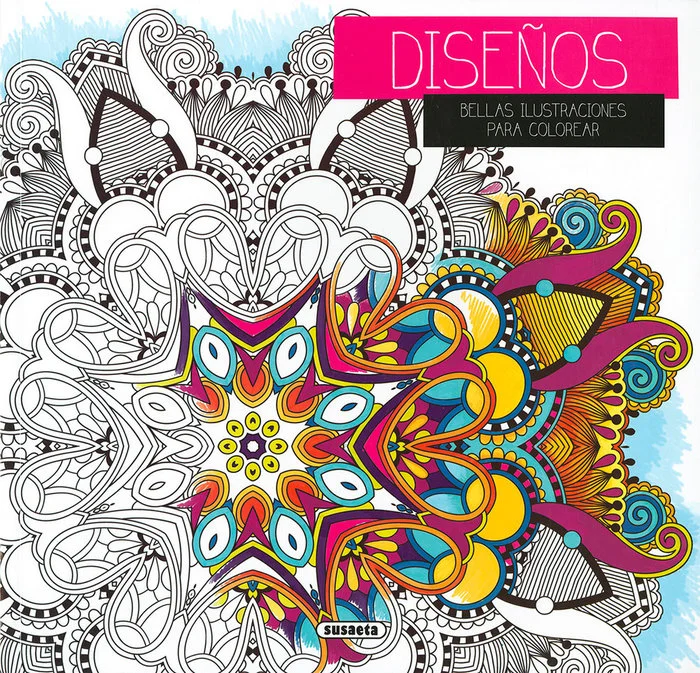 Este cuaderno recoge las obras de diversos artistas: 48 láminas de gran tamaño y microperforadas para cortarlas con facilidad. Diseños geométricos...