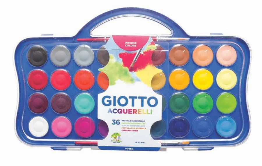 Aquarel·les Giotto 36 colors + pinzells