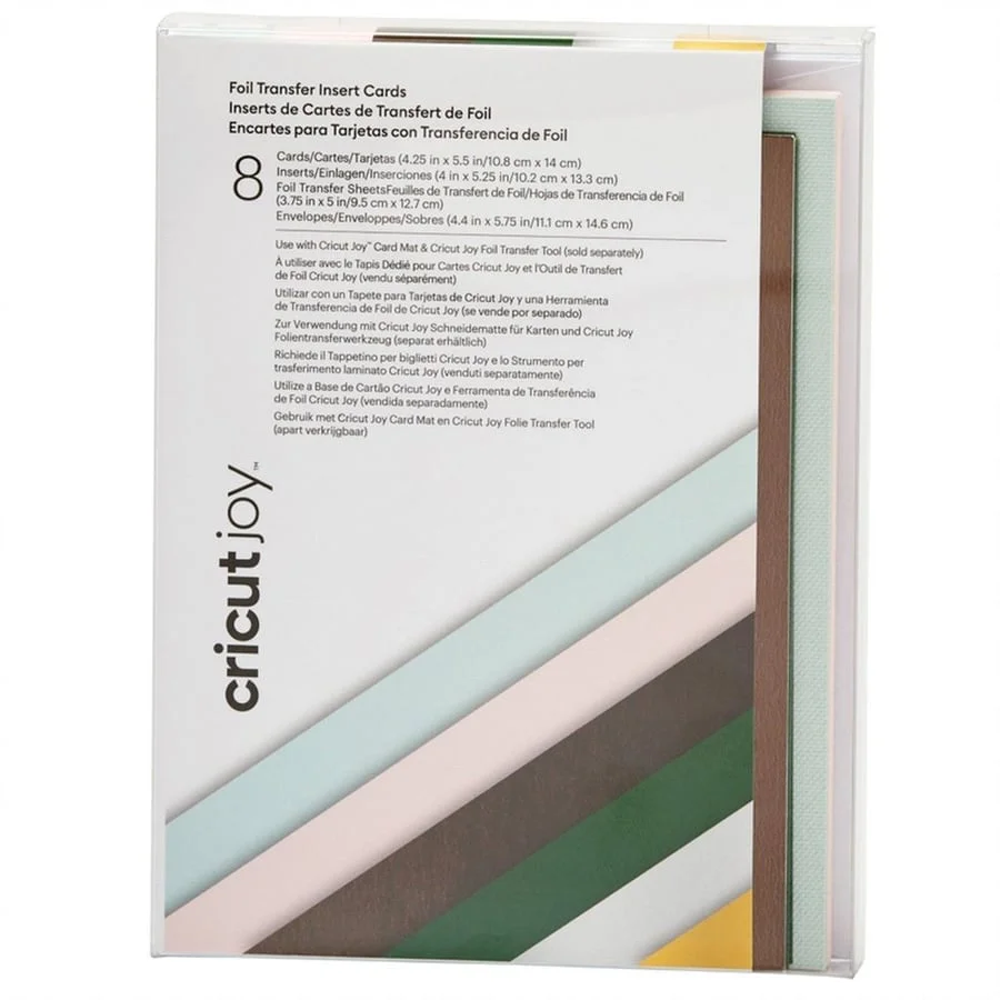 <p>Añade toques de brillo extra a tus creaciones con Cricut Foil Insert Cards. Su ingenioso diseño sin pegamento permite crear tarjetas a dos tono...