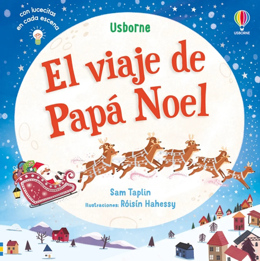 Este libro con lucecitas evoca la magia del viaje de Papá Noel en Nochebuena. <br><br>La aventura empieza en el taller, donde los elfos le ayudan ...