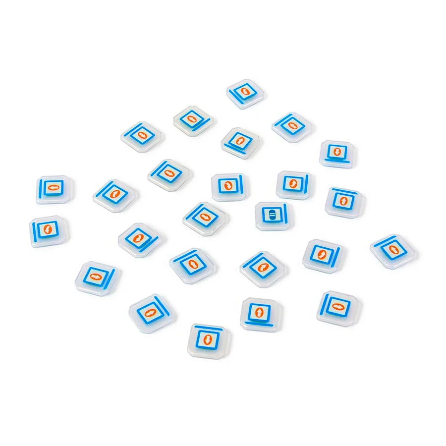 <p><strong>TTS Tactile Reader Pro Pack Fitxes Estàndard</strong><br><br>Conjunt de fitxes de moviment estàndard, compatibles amb el Tactile Reader...