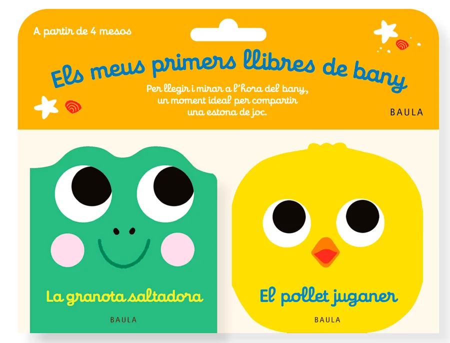 El bany és un ritual que el nadó adora i espera. És un moment especial de relaxació i joc per compartir. Cada pack inclou dos petits llibres il·lu...