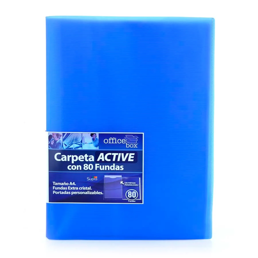 Carpeta 80 fundes A4 Office Box Active colors assortit