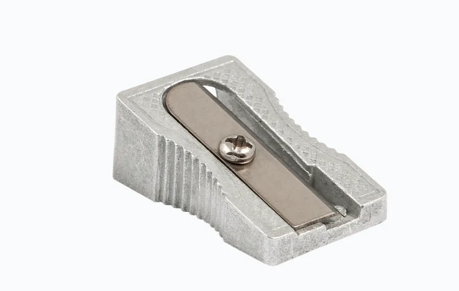 <p>Maquineta de fer punta metàl·lica simple<strong>Abacus</strong><br><li>Maquineta per a llapis normals de 8,2 mm Ø.</li><li>Forma de falca.</li>...