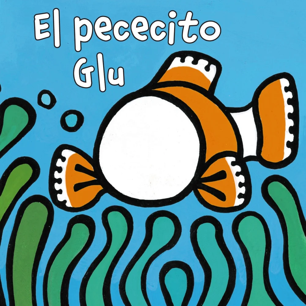 Libro todo cartoné con una divertida marioneta de dedo con forma de pez inserta en su interior.  Una pequeña y divertida historia para favorecer l...