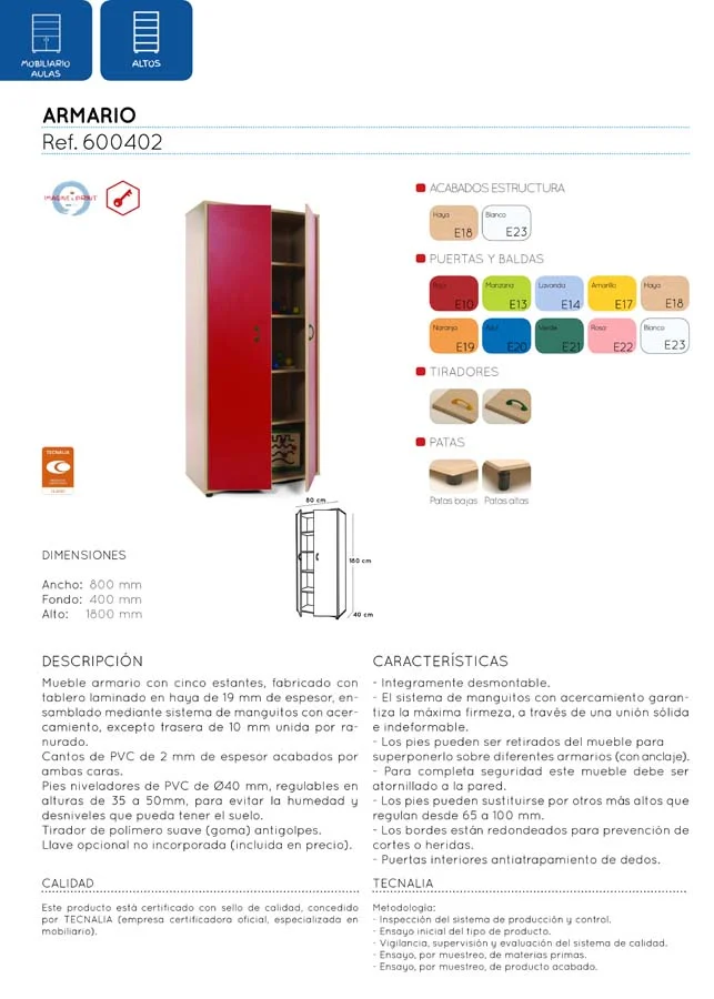 Mueble alto Armario 2 puertas estructura blanco puertas naranja Mueble alto Armario 2 puertas estructura blanco puertas naranja
