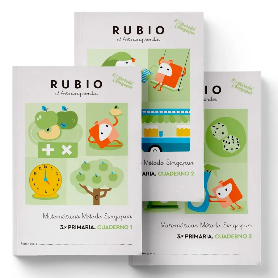 Los cuadernos de Matemáticas Método Singapur® de RUBIO se basan en la metodología que el mismo país lleva desarrollando durante más de 30 años y l...