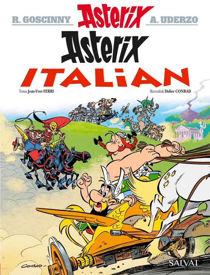 Badator Asterixen bilduma klasikoko album berria, betiko pertsonaiak eta beste asko dituena.