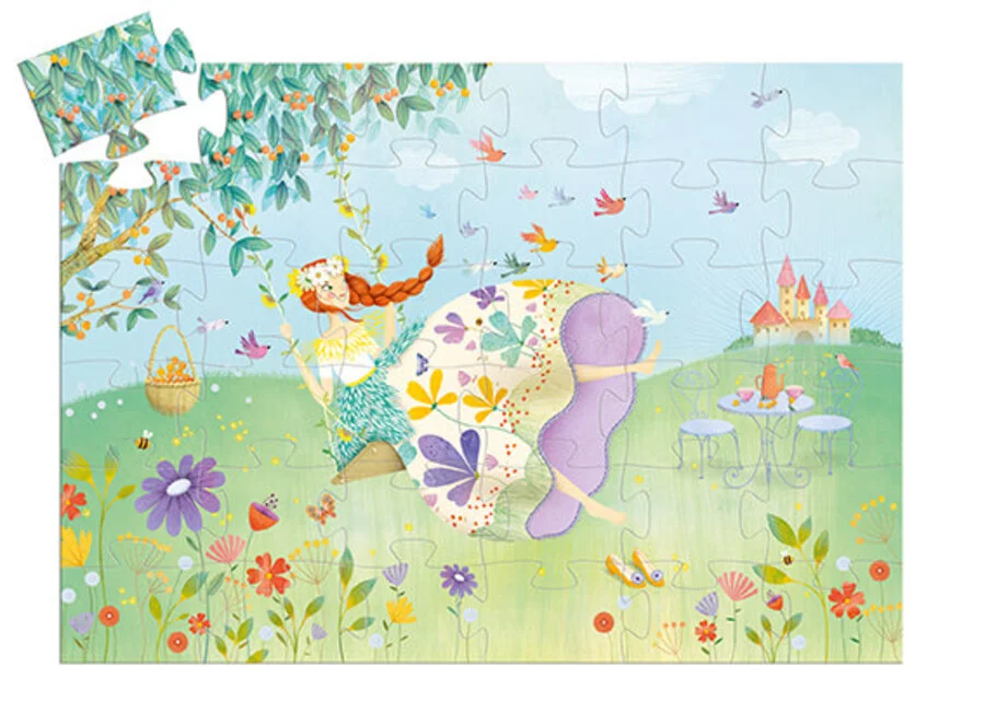Puzle Silueta Princessa Primavera