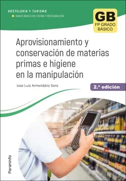 Todo proceso productivo en hostelería comienza con el aprovisionamiento y la manipulación.  El libro desarrolla los contenidos del módulo profesio...