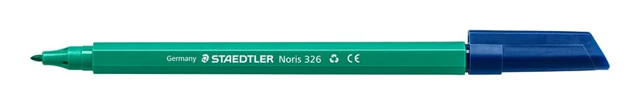 Retoladors Staedtler Noris 326 verd fosc 10u