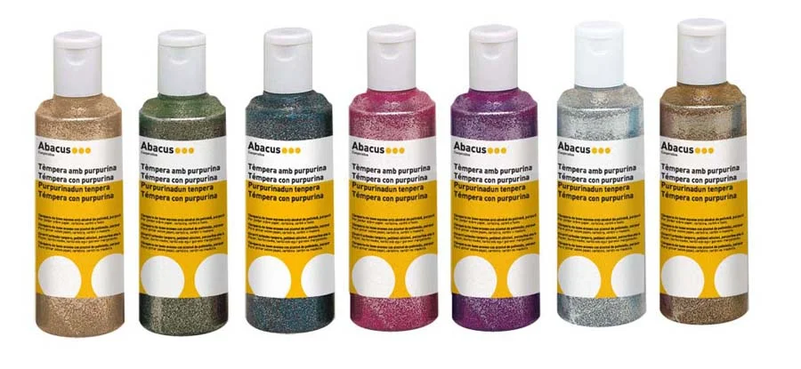 Témpera Abacus amb purpurina 250ml or Témpera Abacus amb purpurina 250ml or