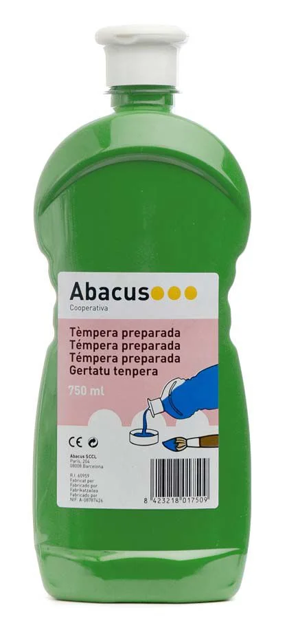 Témpera preparada Abacus 750ml verd Témpera preparada Abacus 750ml verd