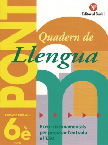 Cuaderno Llengua Pont 6è Primària Nadal recomendado para Lengua Catalana para el curso 6º Primaria con una edad recomendada de 11 a 12 años. Es un...