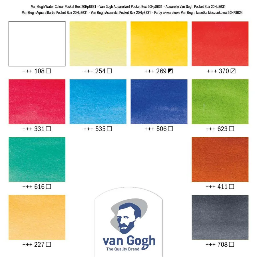 Aquarel·les Pocket Box Van Gogh 12 colors Aquarel·les Pocket Box Van Gogh 12 colors
