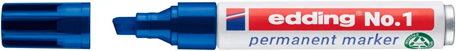 Retolador permanent Edding No.1 blau