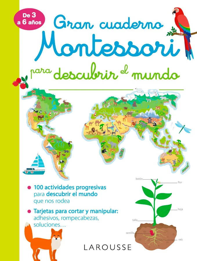 Este cuaderno que sigue el método Montessori contiene numerosas actividades variadas y progresivas dirigidas a niños y niñas de 3 a 6 años para de...