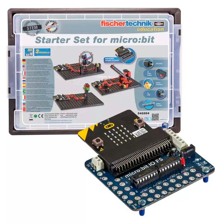 <p>El kit d’iniciació per a <strong>micro:bit</strong> de <strong>Fischertechnik</strong>, transmet de forma senzilla els principis de la programa...