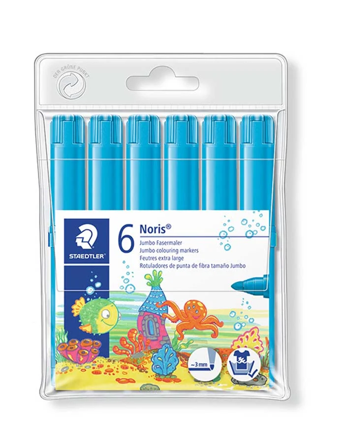 Retoladors Staedtler Noris 340 blau clar 6u
