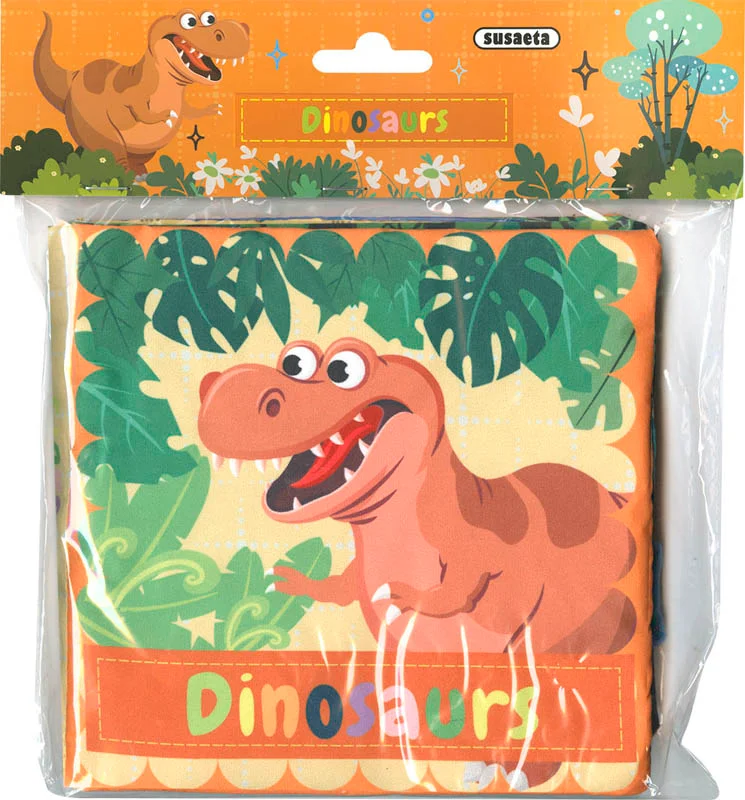 One tail for each dinosaur: a shiny one, a furry one... and all of them so soft that no one can resist squeezing them. This cloth book is ideal fo...