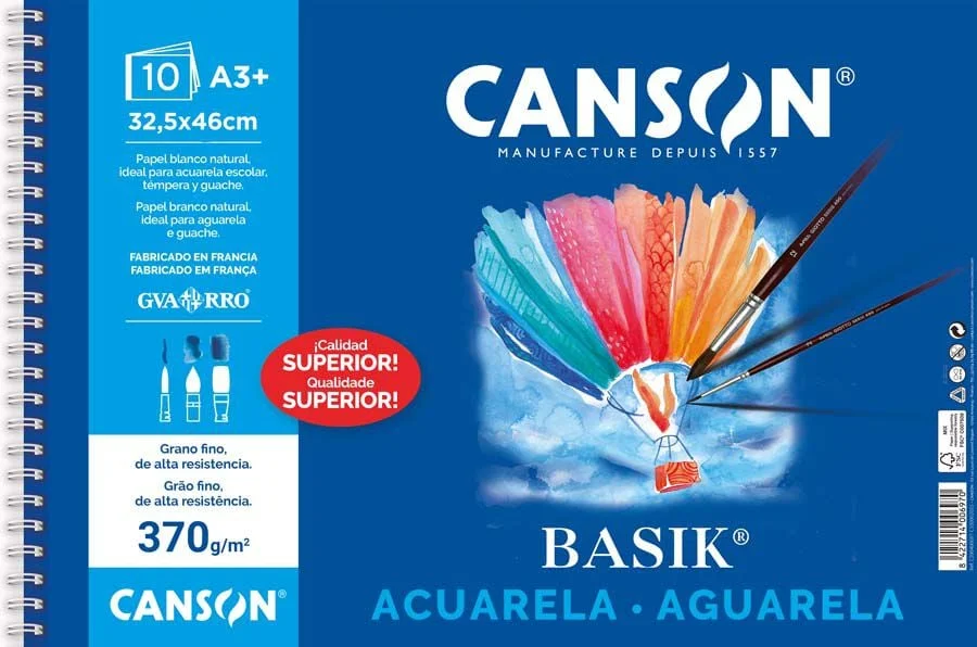 Bloc aquarel·la Guarro Basik 32x46 10 fulls