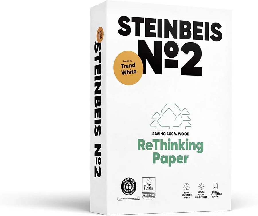 Paper reciclat Steinbeis núm.2 A4 80g 500 fulls